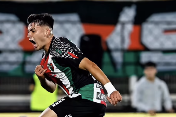 Ian Gárguez anotó el primer gol con el que Palestino celebró por primera vez y derrotó a O'Higgins.