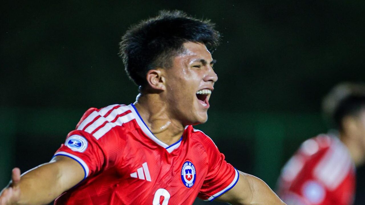 Amaro Pérez anotó el único gol con el que Chile ganó su primer partido en el Sudamericano Sub17